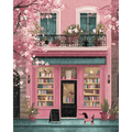 Boutique in pink | Paint by Number
