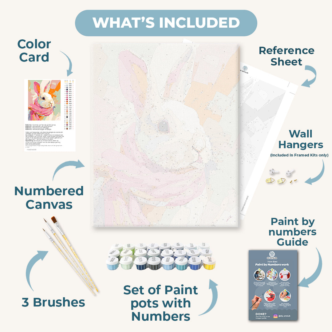 Pastel bunny | Paint by Number