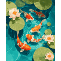 Koi pond | Paint by Number