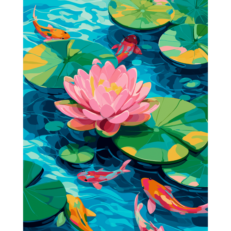 A Lotus bloom | Paint by Number
