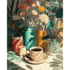 An afternoon coffee | Paint by Number