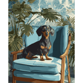 A posing Dachshund | Paint by Number