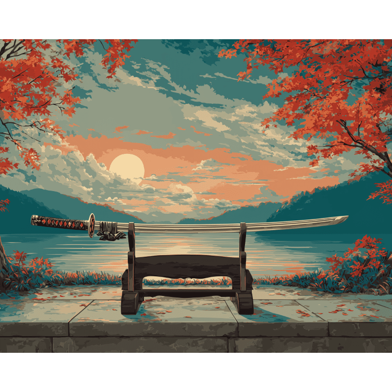 Shine of Katana | Paint by Number