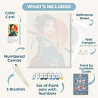 A warrior woman | Paint by Number