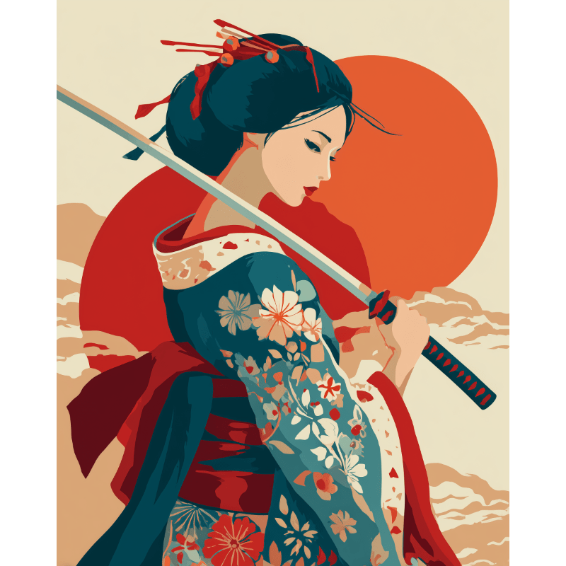 Cutting the sun | Paint by Number