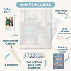 Two cats in Washitsu | Paint by Number