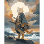Samurai Cat | Paint by Number