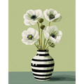 White flowers | Paint by Number
