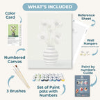 White flowers | Paint by Number