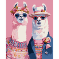 Lama’s couple | Paint by Number
