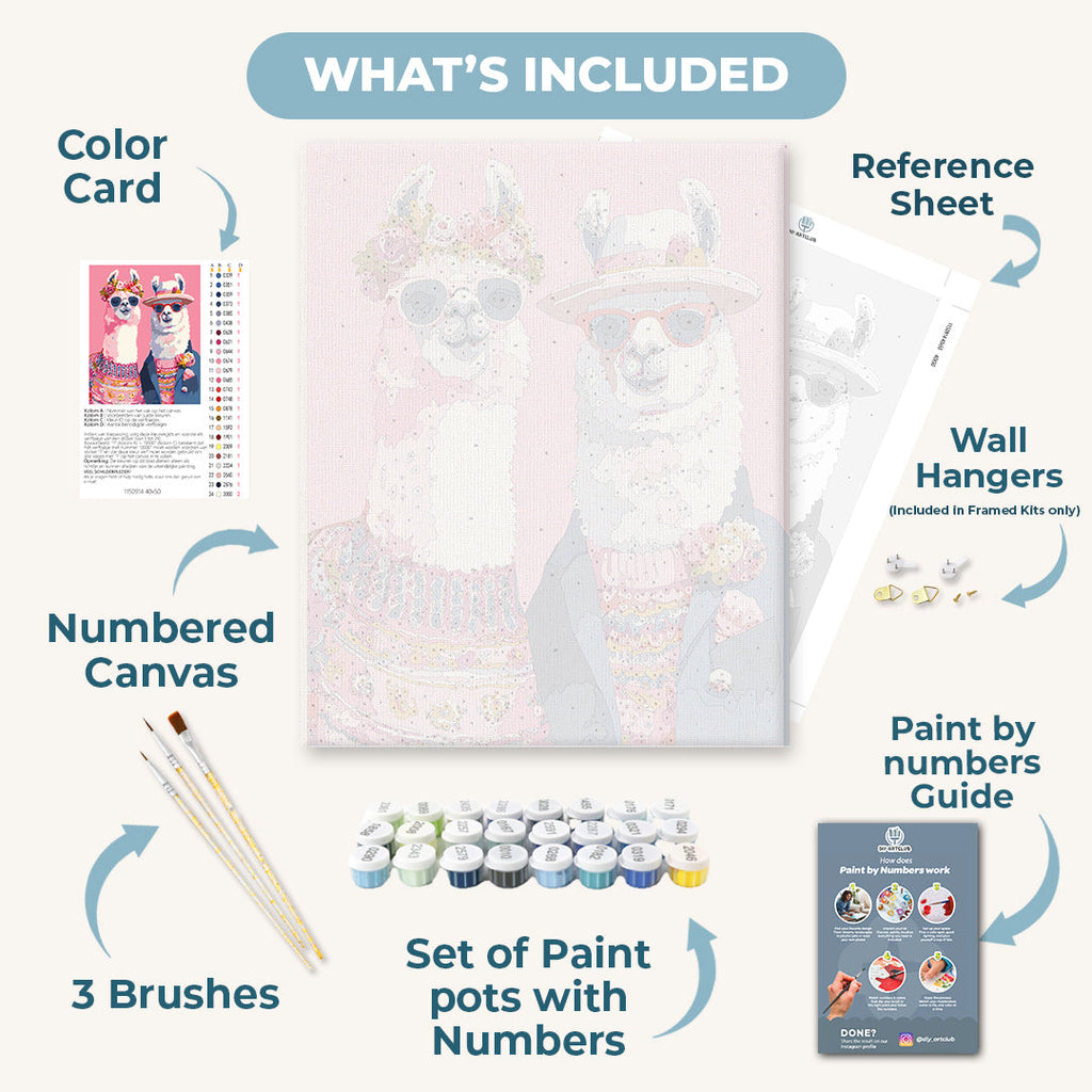 Lama’s couple | Paint by Number