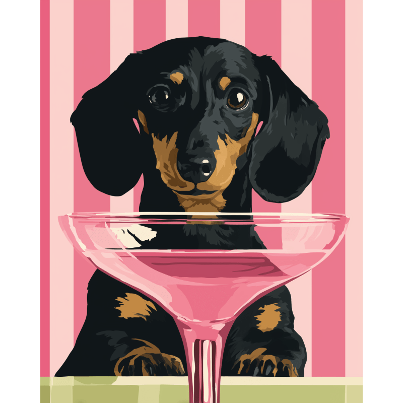 Cocktail dog | Paint by Number
