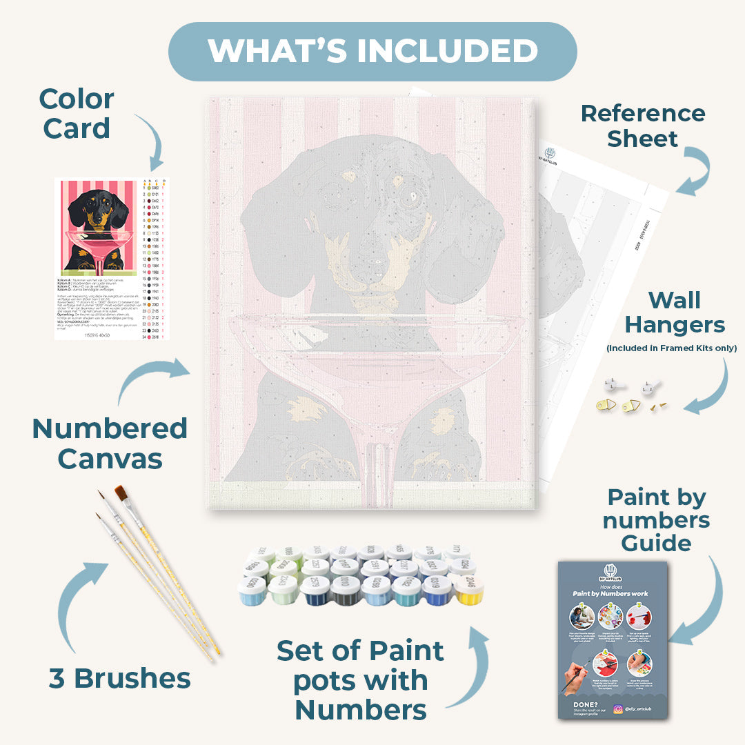 Cocktail dog | Paint by Number