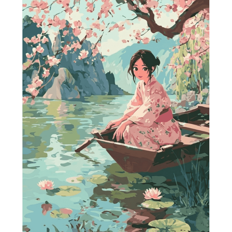 Under the Sakura | Paint by Number