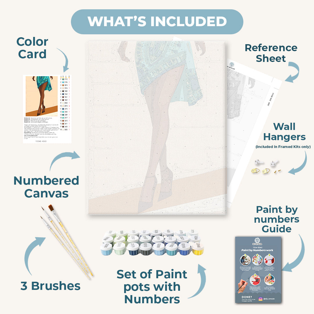 Elegant African Woman | Paint by Number