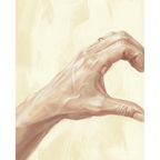 White Male Loving Hand | Paint by Number