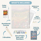 Wildflower landscape | Paint by Number