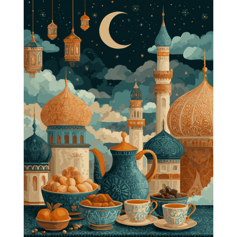 Iftar time | Paint by Number