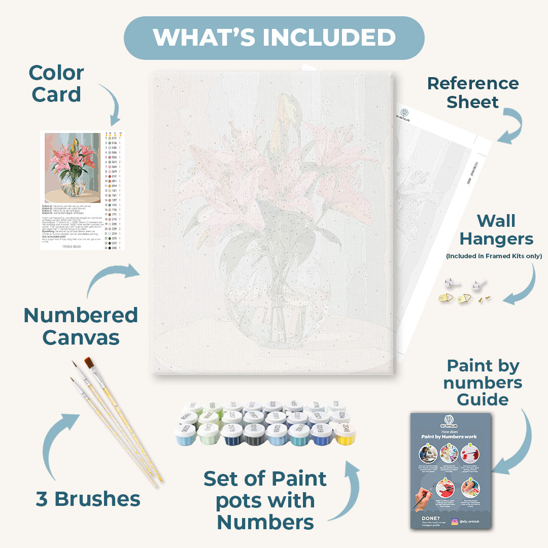 Gentle lilies | Paint by Number