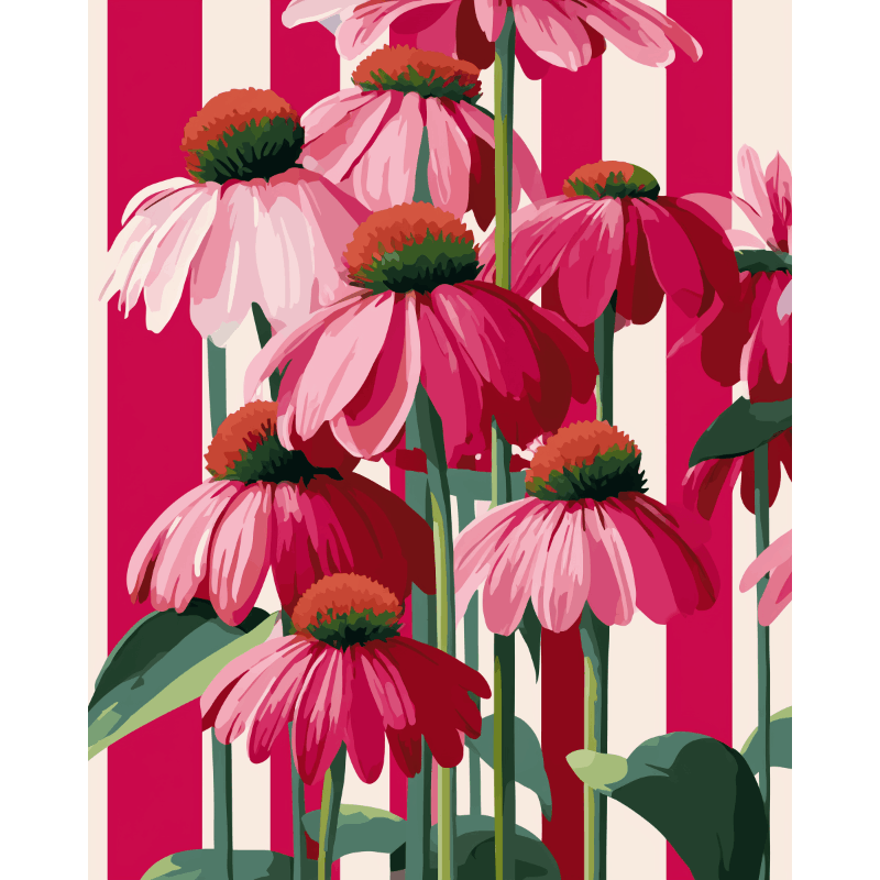 Vertical blooms | Paint by Number