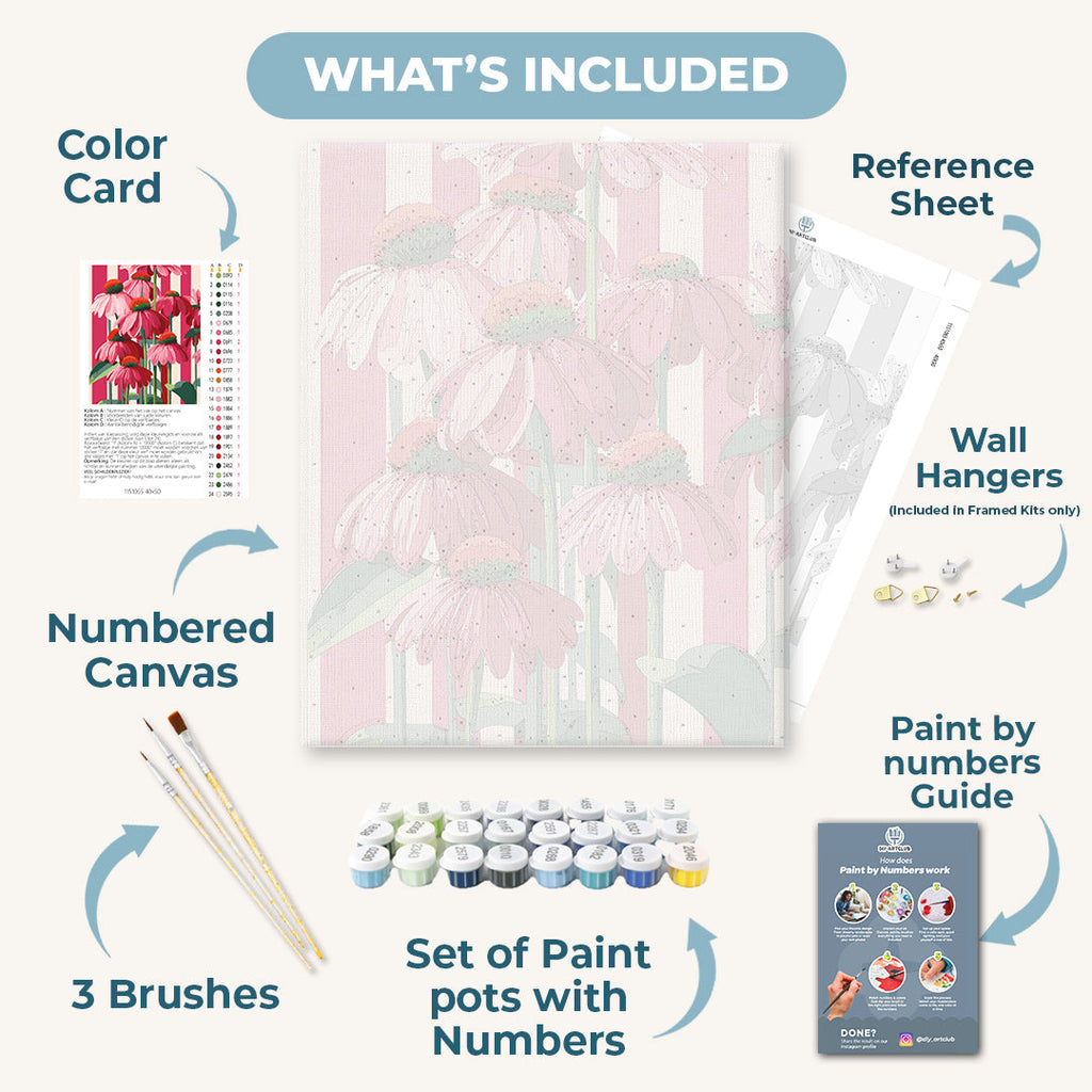 Vertical blooms | Paint by Number