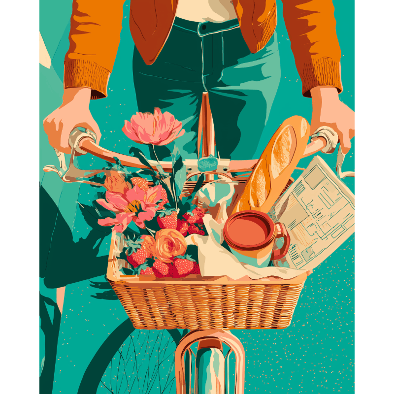 A morning basket | Paint by Number