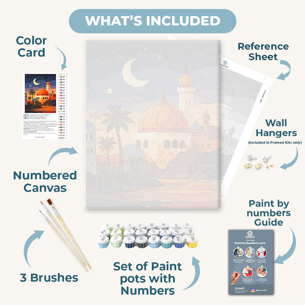 Under the crescent moon | Paint by Number