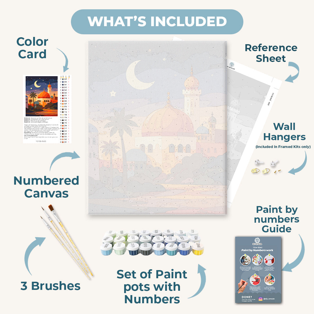 Under the crescent moon | Paint by Number