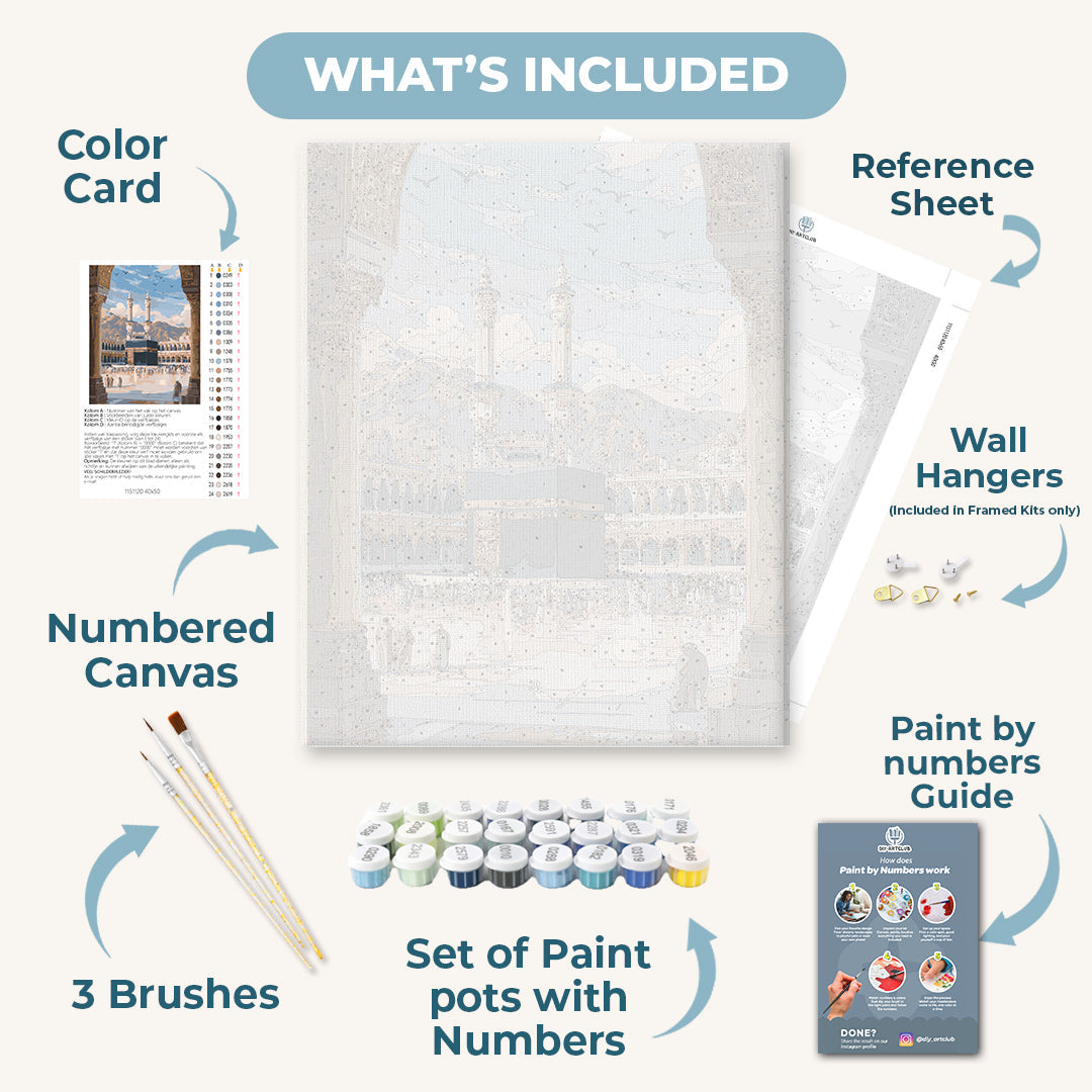 Toward the Kaaba | Paint by Number