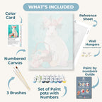 Elegant Easter bunny | Paint by Number