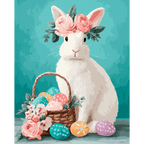 Elegant Easter bunny | Paint by Number
