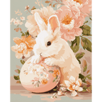 Floral bunny | Paint by Number