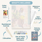 Sunlit Confidence | Paint by Number