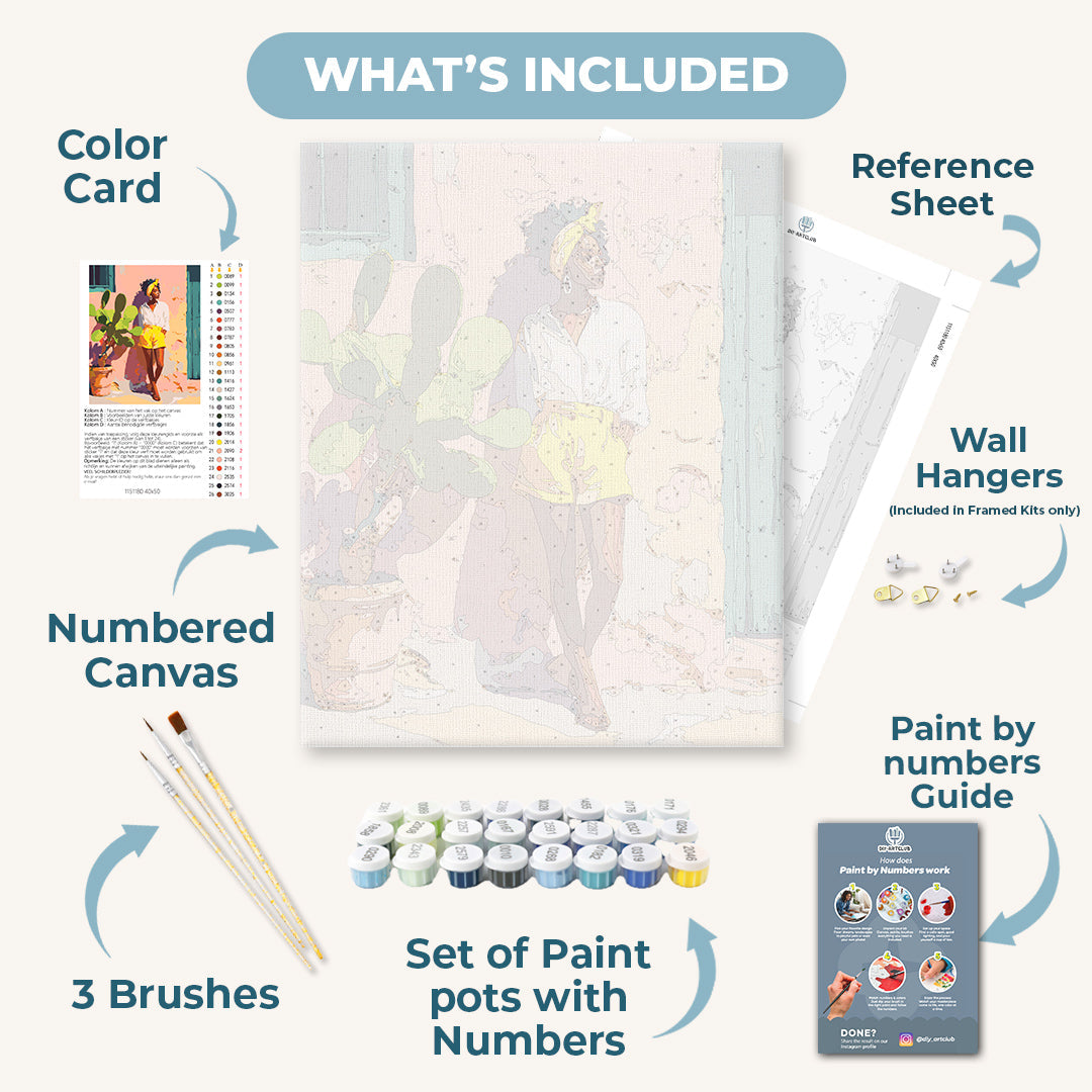 Sunlit Confidence | Paint by Number