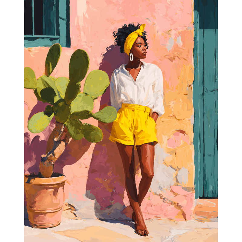 Sunlit Confidence | Paint by Number