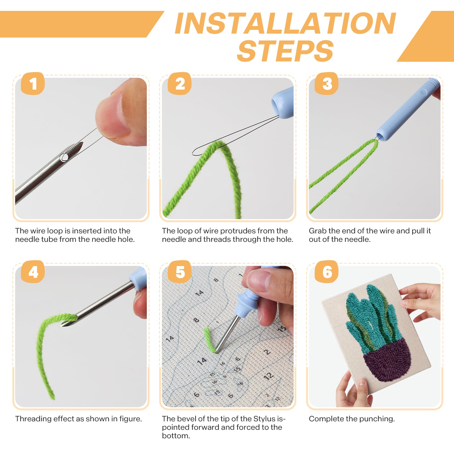 Potted Plants 11 | Mini Punch Needle Kit