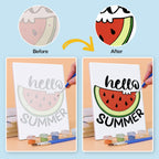 6 Mini Paintings - Summer Melon Set