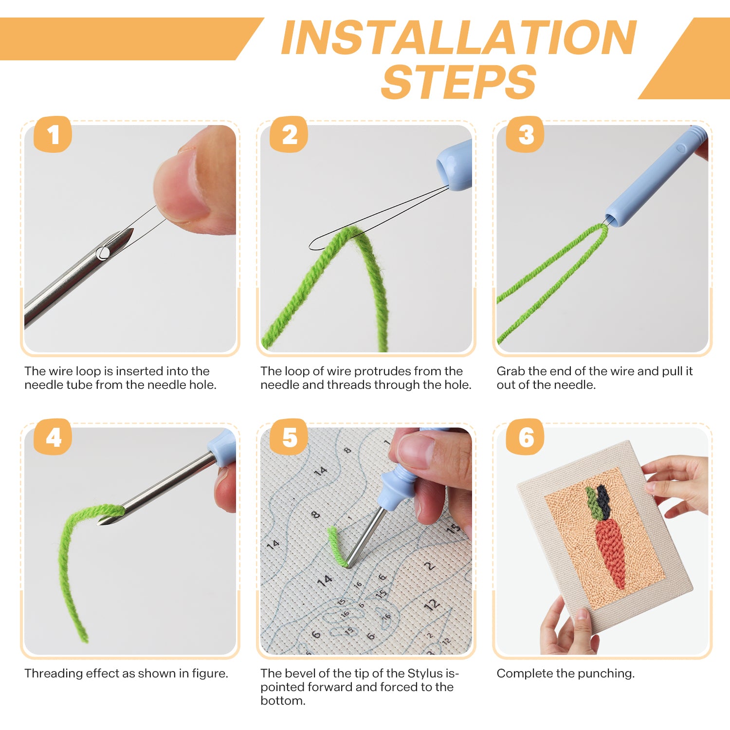 Fruits & Vegetables 20 | Mini Punch Needle Kit