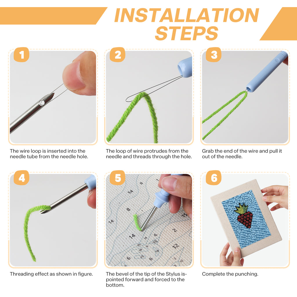 Snacks & Desserts 3 | Mini Punch Needle Kit