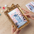 Mini Painting with Picture Frame – Blossoms at the Door