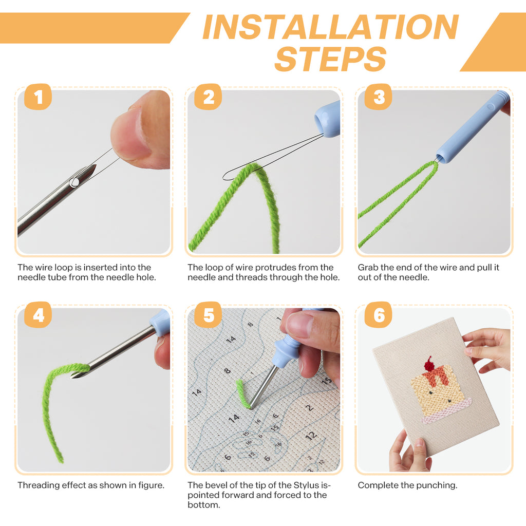 Snacks & Desserts 2 | Mini Punch Needle Kit