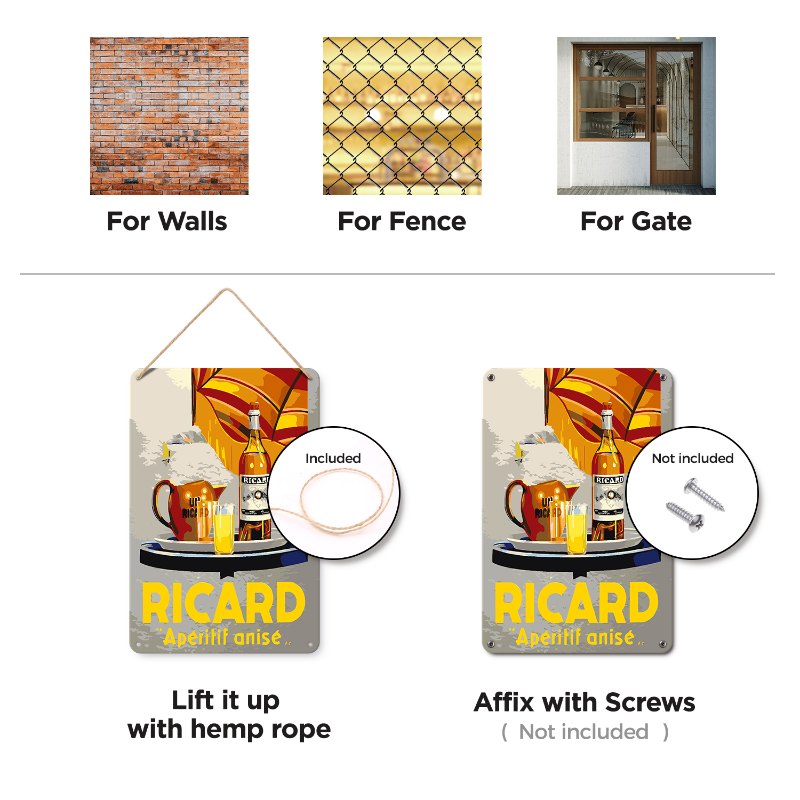 Metal Paint by Number Poster – Ricard Aperitif