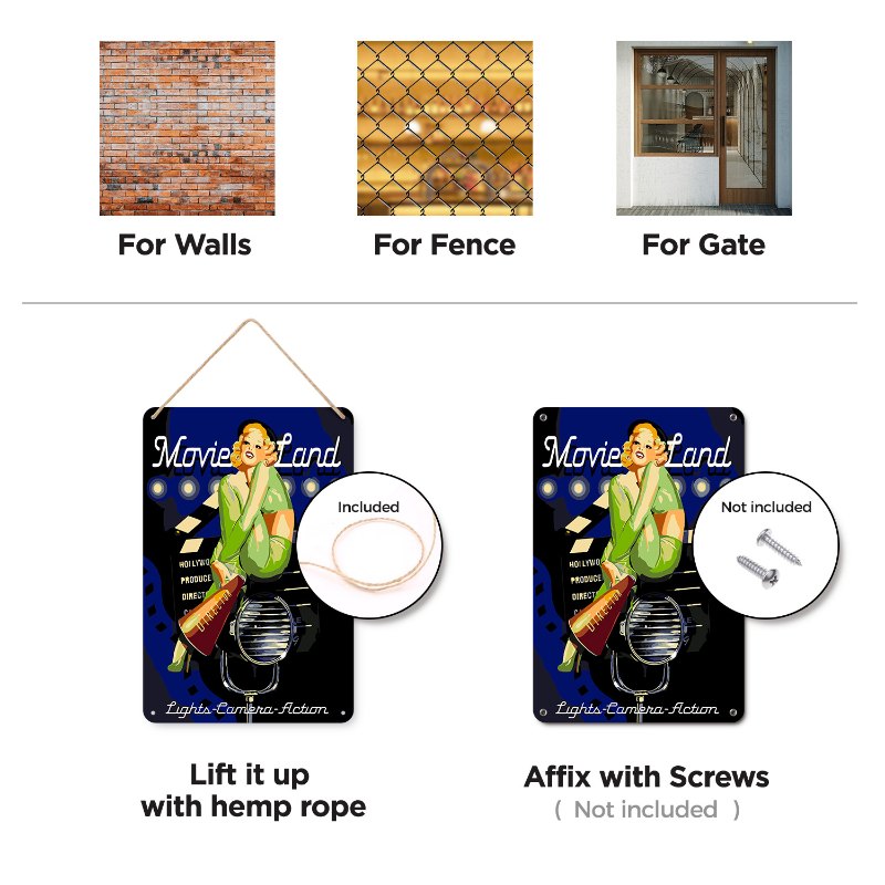 Metal Paint by Number Poster – Movieland