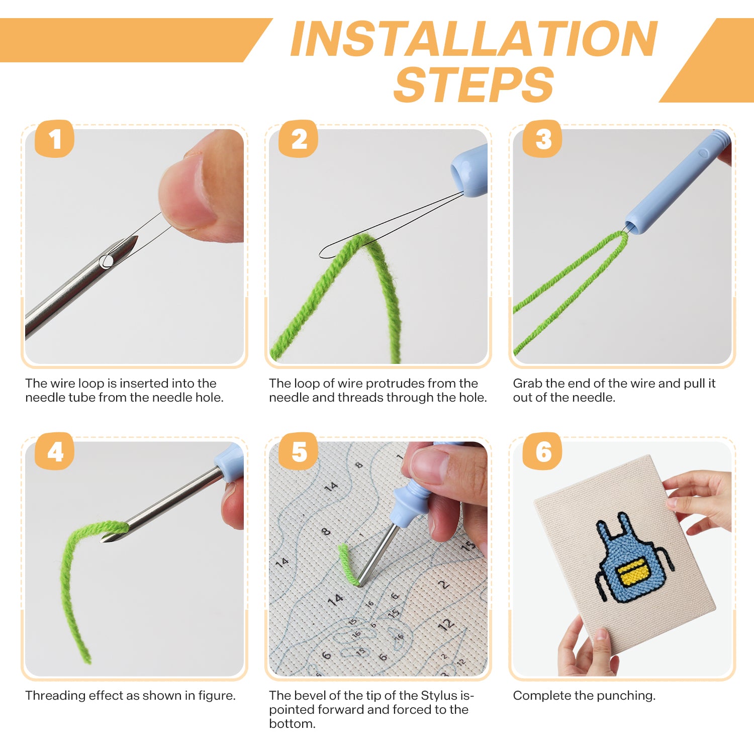 Fast Food 4 | Mini Punch Needle Kit