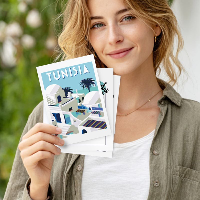 5 Postcards – World trip Set | Paint by Number