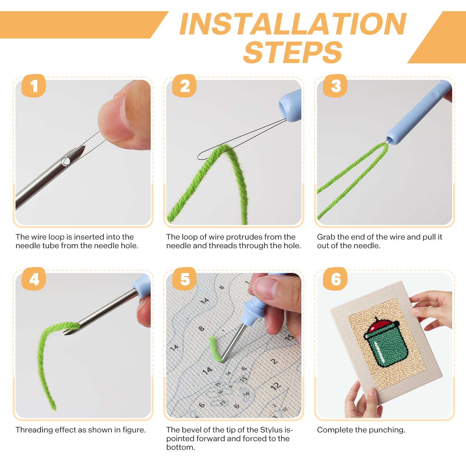 Fast Food 1 | Mini Punch Needle Kit