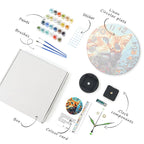 Painting by Numbers Clock – Beautiful Cat