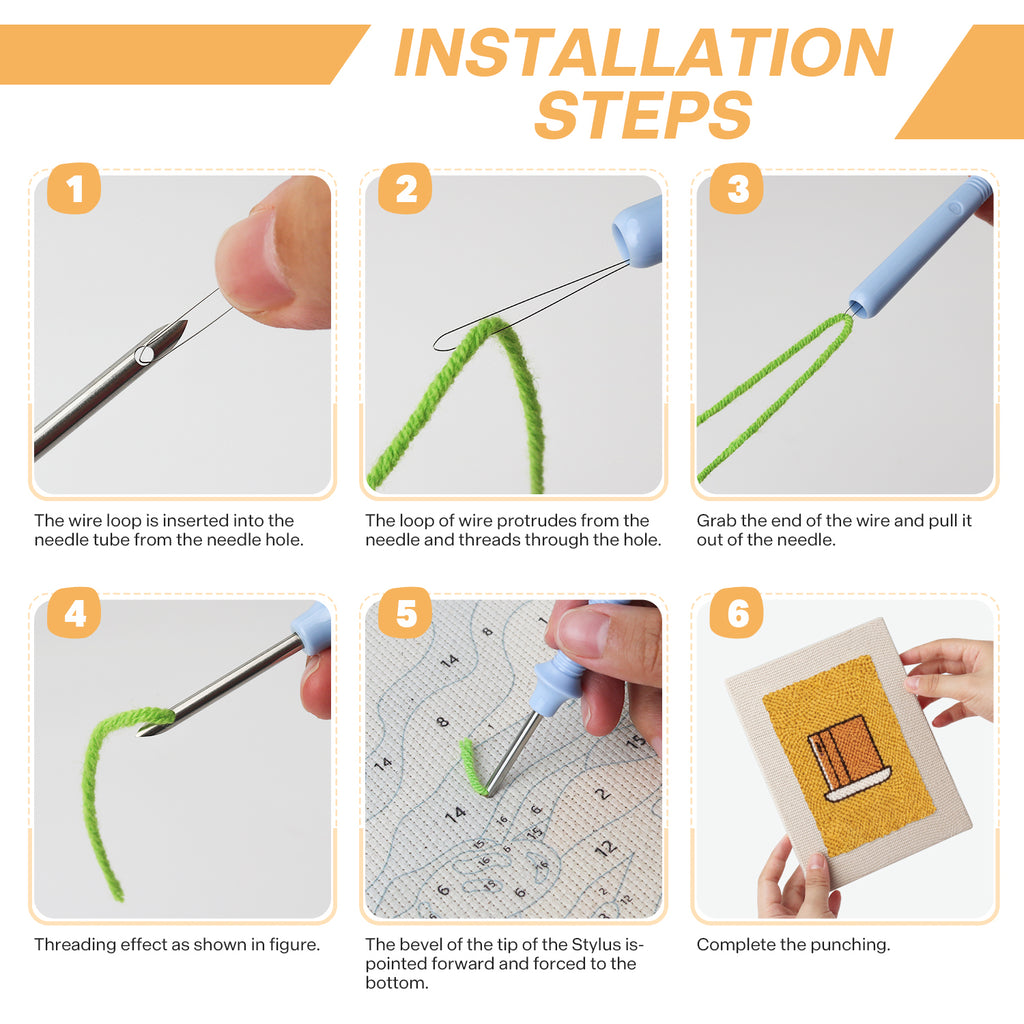 Snacks & Desserts 24 | Mini Punch Needle Kit