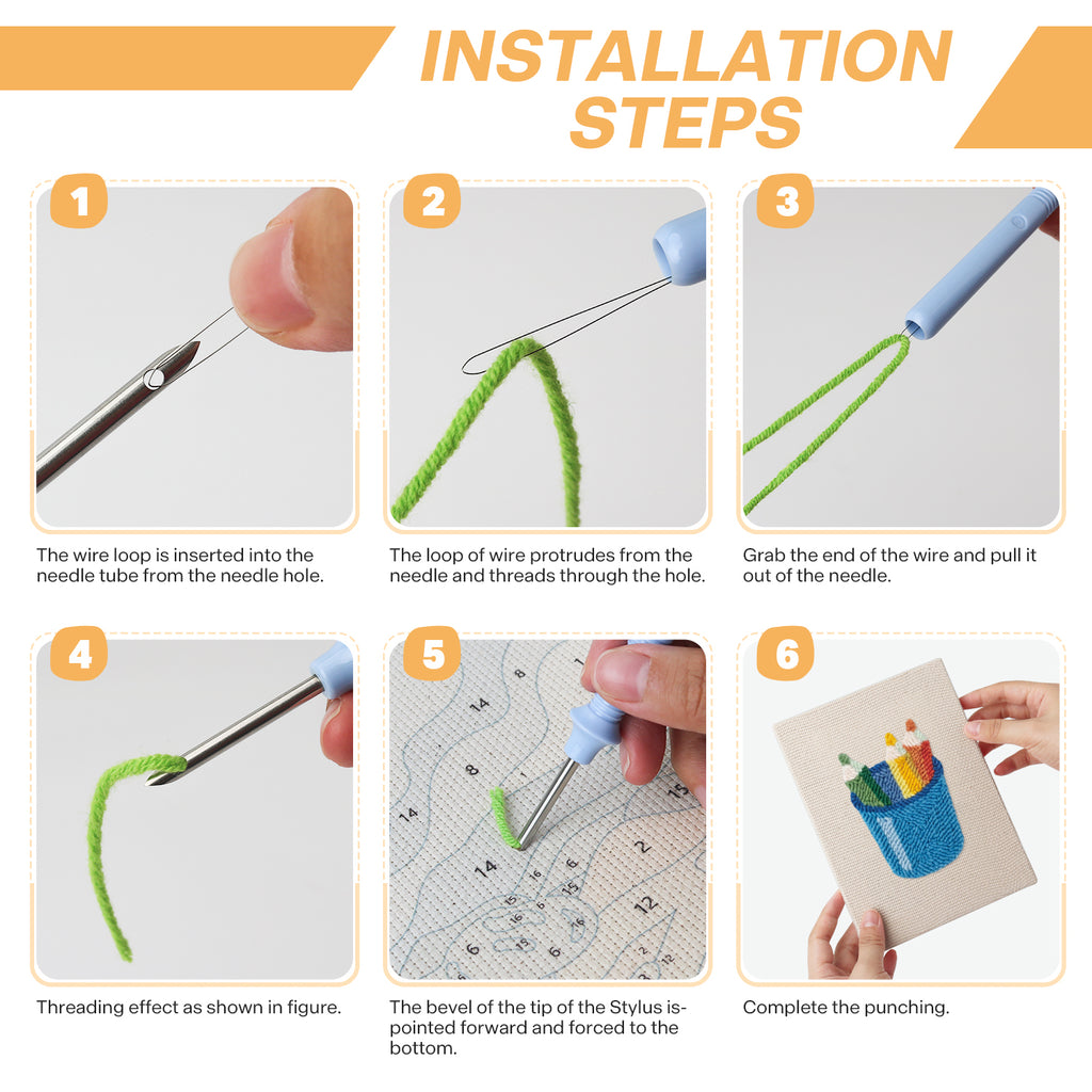 Stationery & Tools 8 | Mini Punch Needle Kit