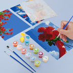 6 Mini Paintings - Bouquets in the Sky Set